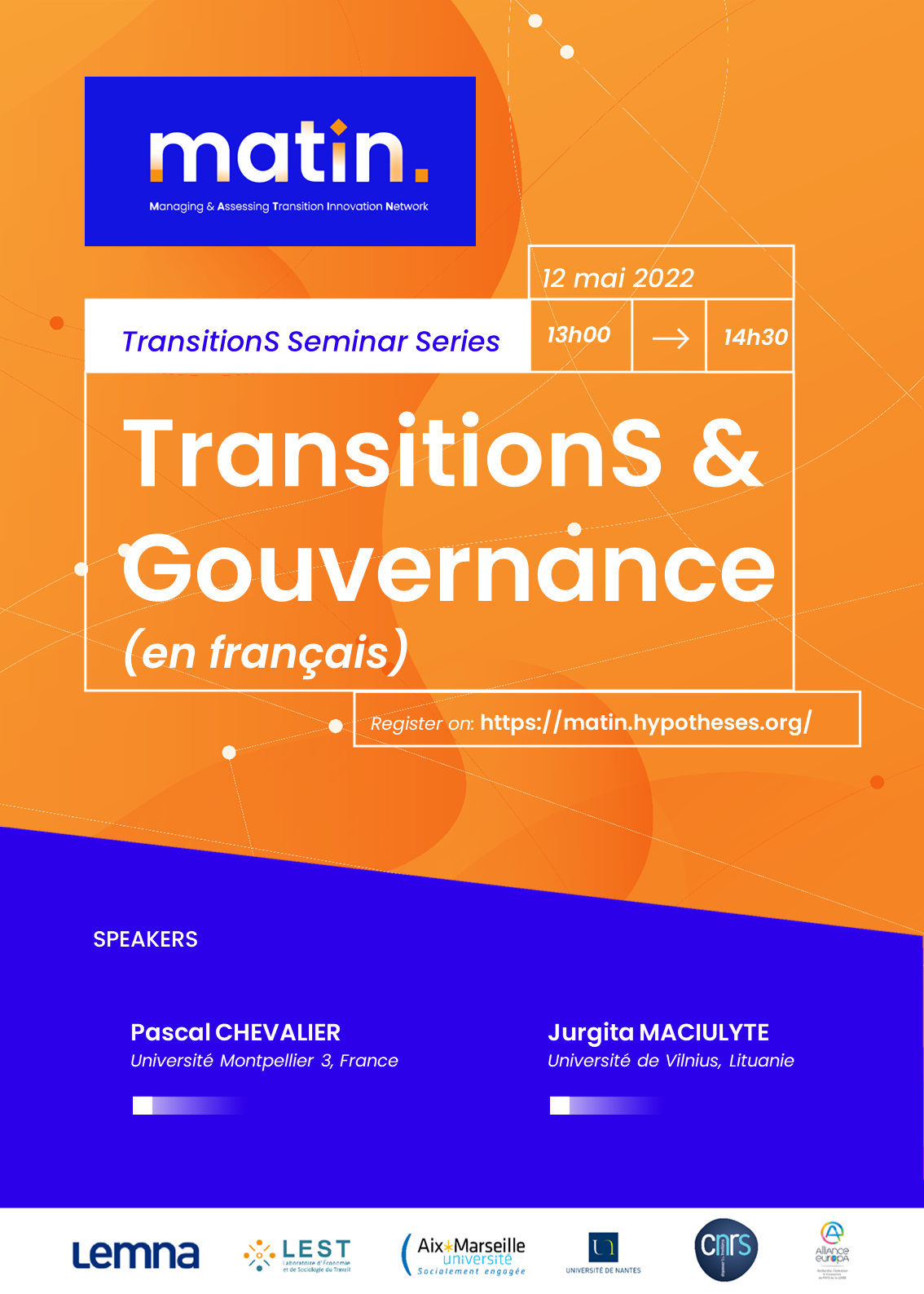 affiche seminaire gouvernance et transitions