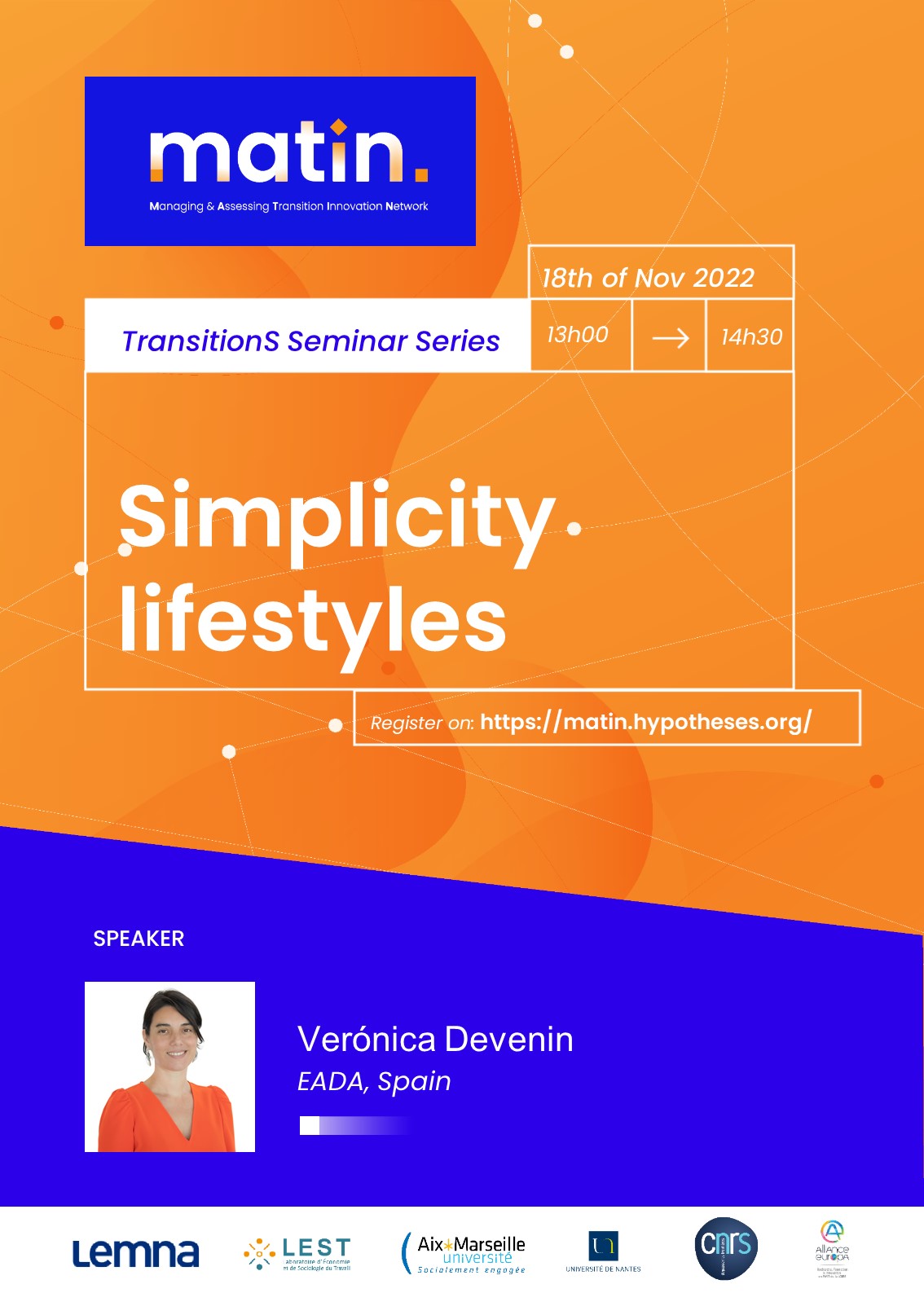 MATIN TransitionS Seminar: Voluntary Simplicity
