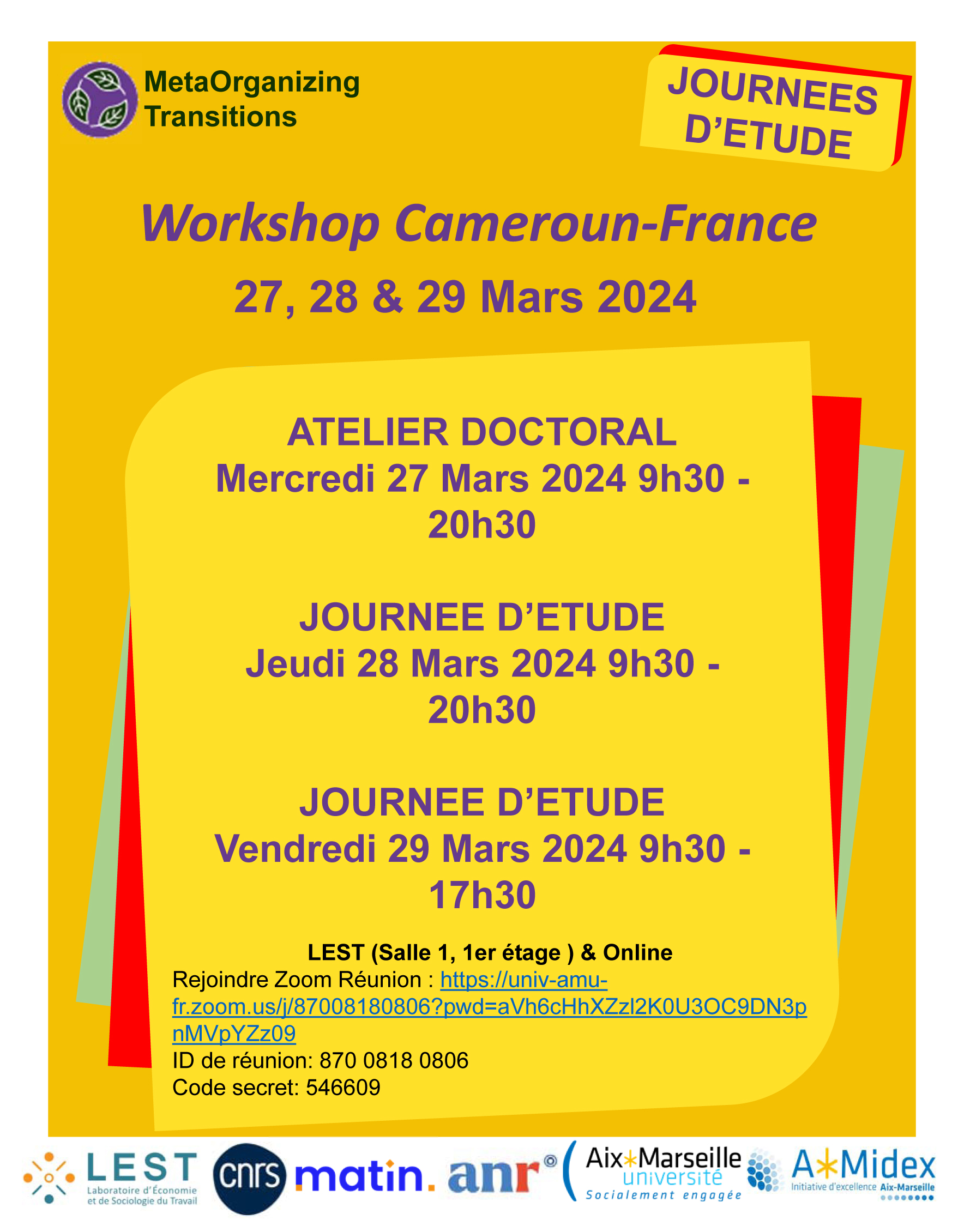 MetaOrgTrans Cameroun-France Workshop