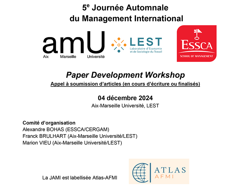 4e Journée Automnale du Management International