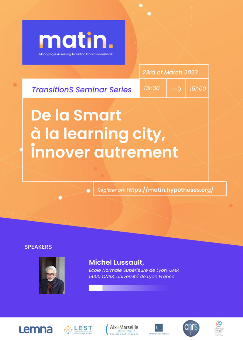 De la Smart à la learning city, innover autrement