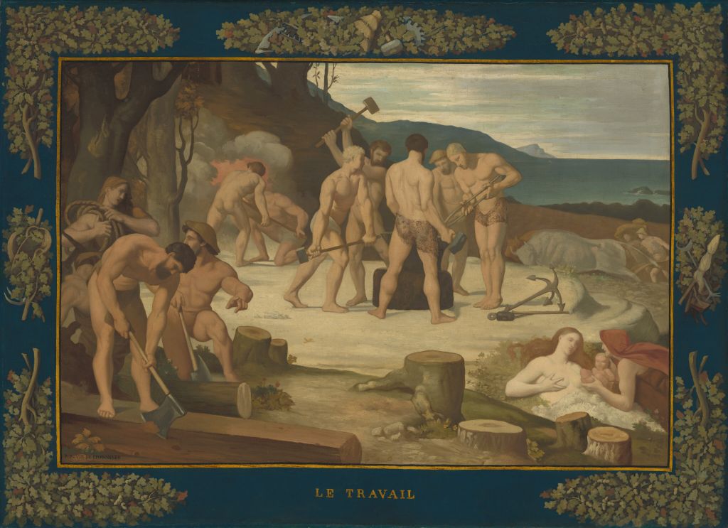 Pierre Puvis de Chavannes, Le Travail (1863).