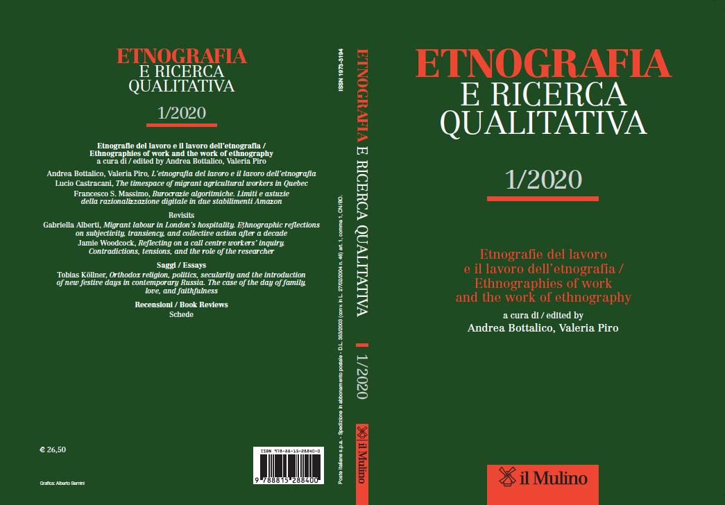 Lucio Castracani dans le numéro 1, 2020 d'Etnografia e ricerca qualitativa