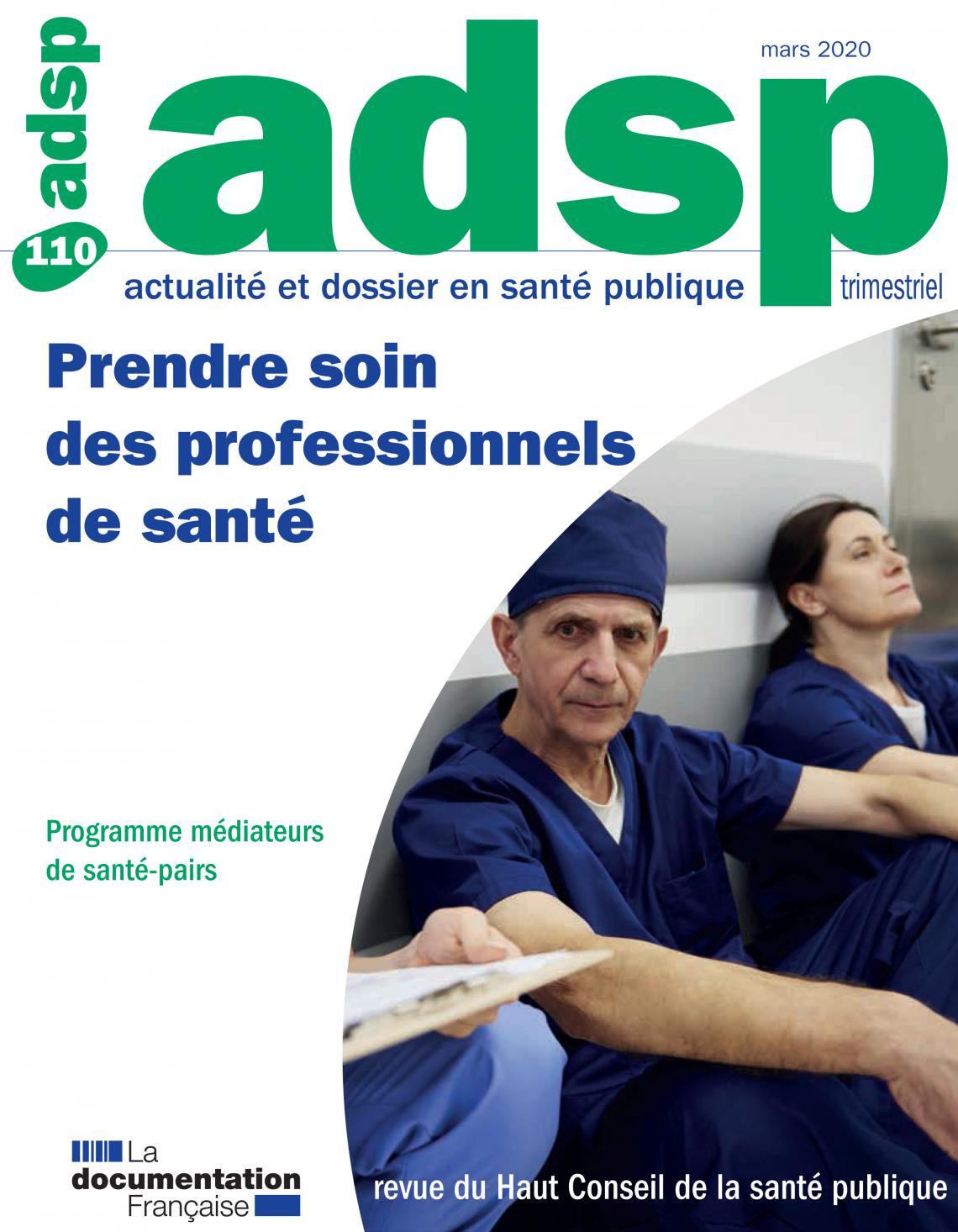 Cathel Kornig dans le dossier ADSP « Prendre soin des professionnels de santé »