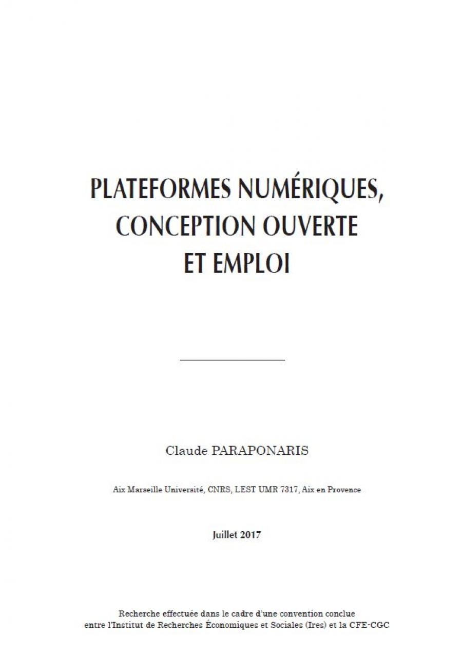 Plateformes numériques, conception ouverte et emploi 