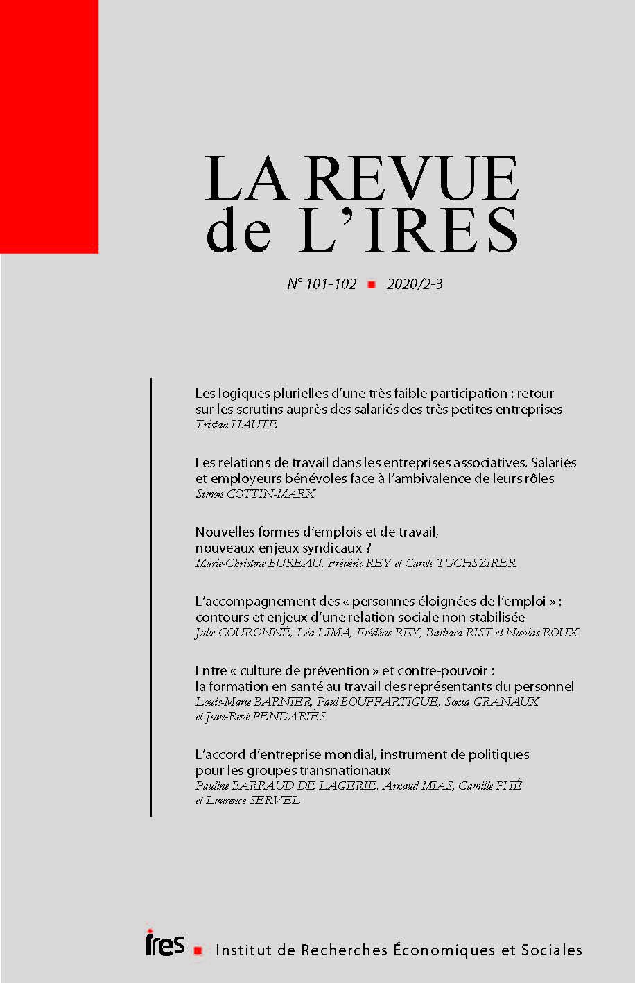 La revue de l'IRES