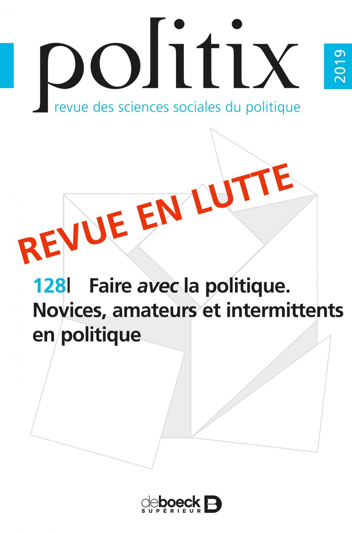 Politix Yolaine Gassier, Apprendre à jouer (de) son rôle : L’acculturation des représentants artisans au jeu syndical institutionnel