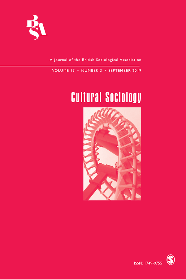 Flora Bajard in Cultural Socioloy Volume 13, number 3 septembre 2019