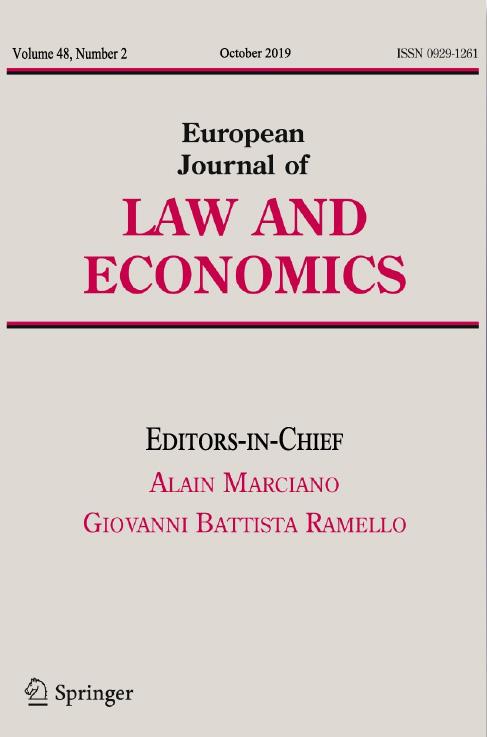 European Journal of Law and economics volume 48