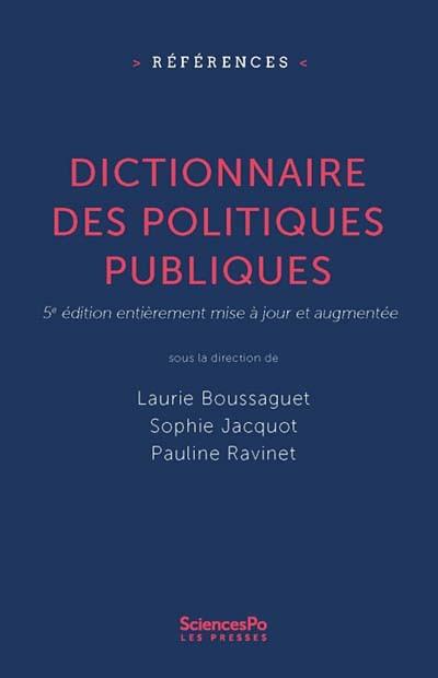  Dictionnaire des politiques publiques (2019)