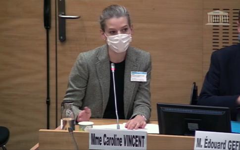 Caroline Vincent auditionnée à l'Assemblée Nationale