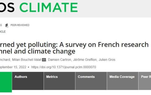 Concerned yet polluters: A survey on French research personnel and climate change