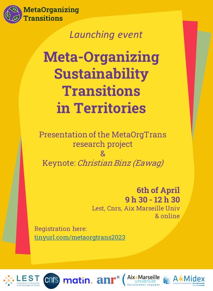 Meta-Organizing Socio-Ecological Transitions in Territories (Launching event)