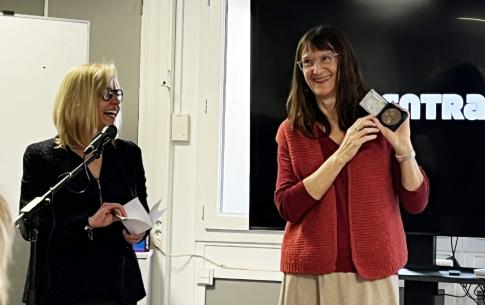 Claire Bidart reçoit la médaille du travail