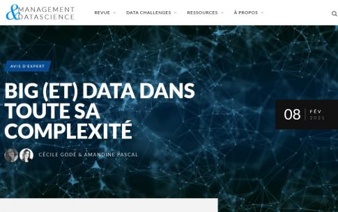 MDS - Big (et) Data dans toute sa complexité Amandine Pascal Cecile Gode